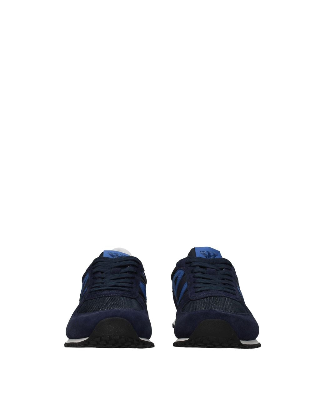 Armani Jeans Blue Sneakers Uomo Tessuto Blu for men