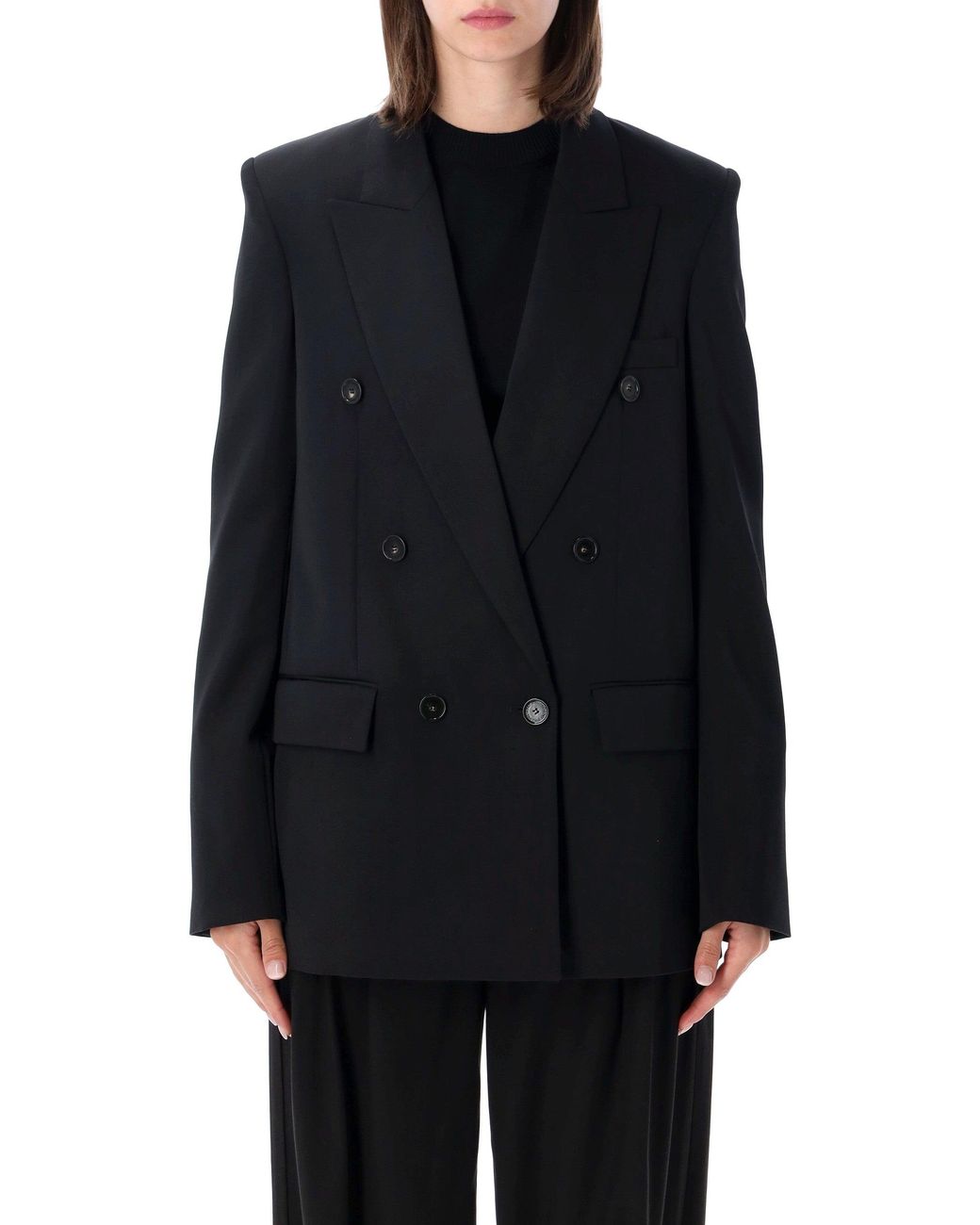 Stella McCartney Black Double-Breasted Blazer