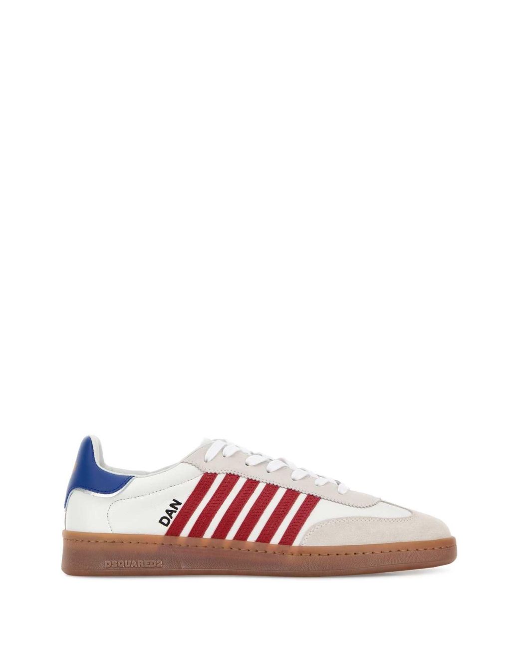DSquared² Pink Dsquared Leather Boxer Sneakers for men