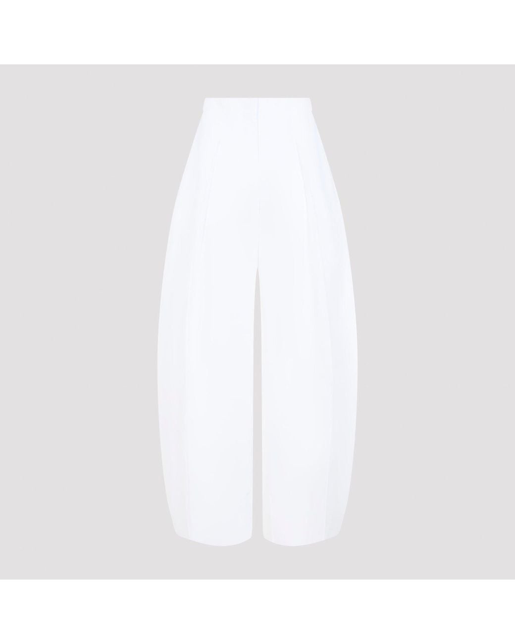 Jacquemus Ovalo-broek in het White