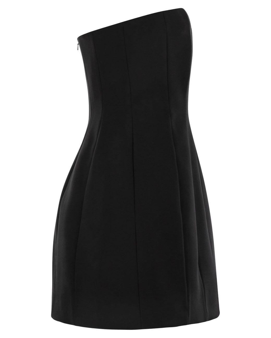 Max Mara Max Mara Betel Sablé Bustier Dress in het Black