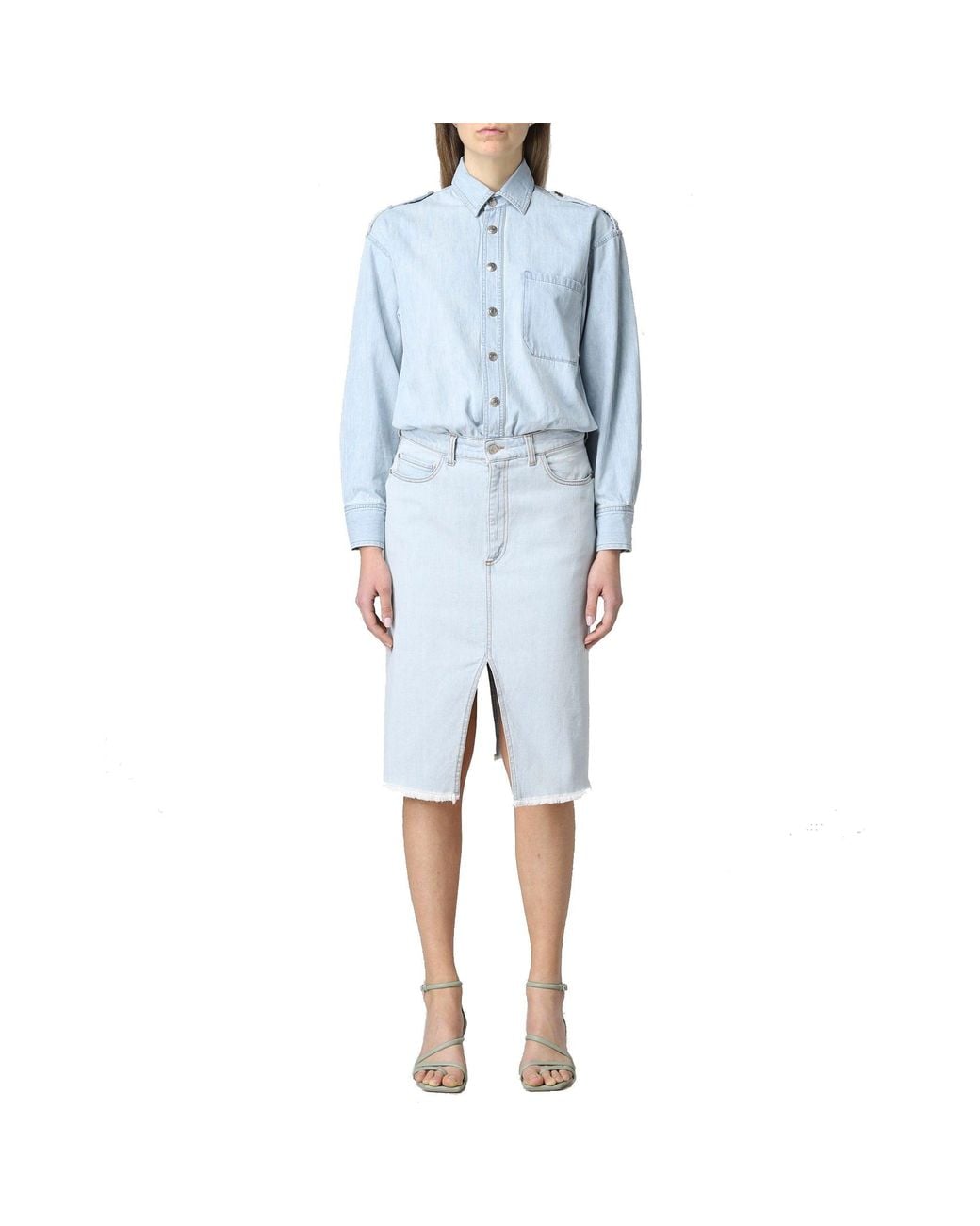 Stella McCartney Blue Shirt Dress