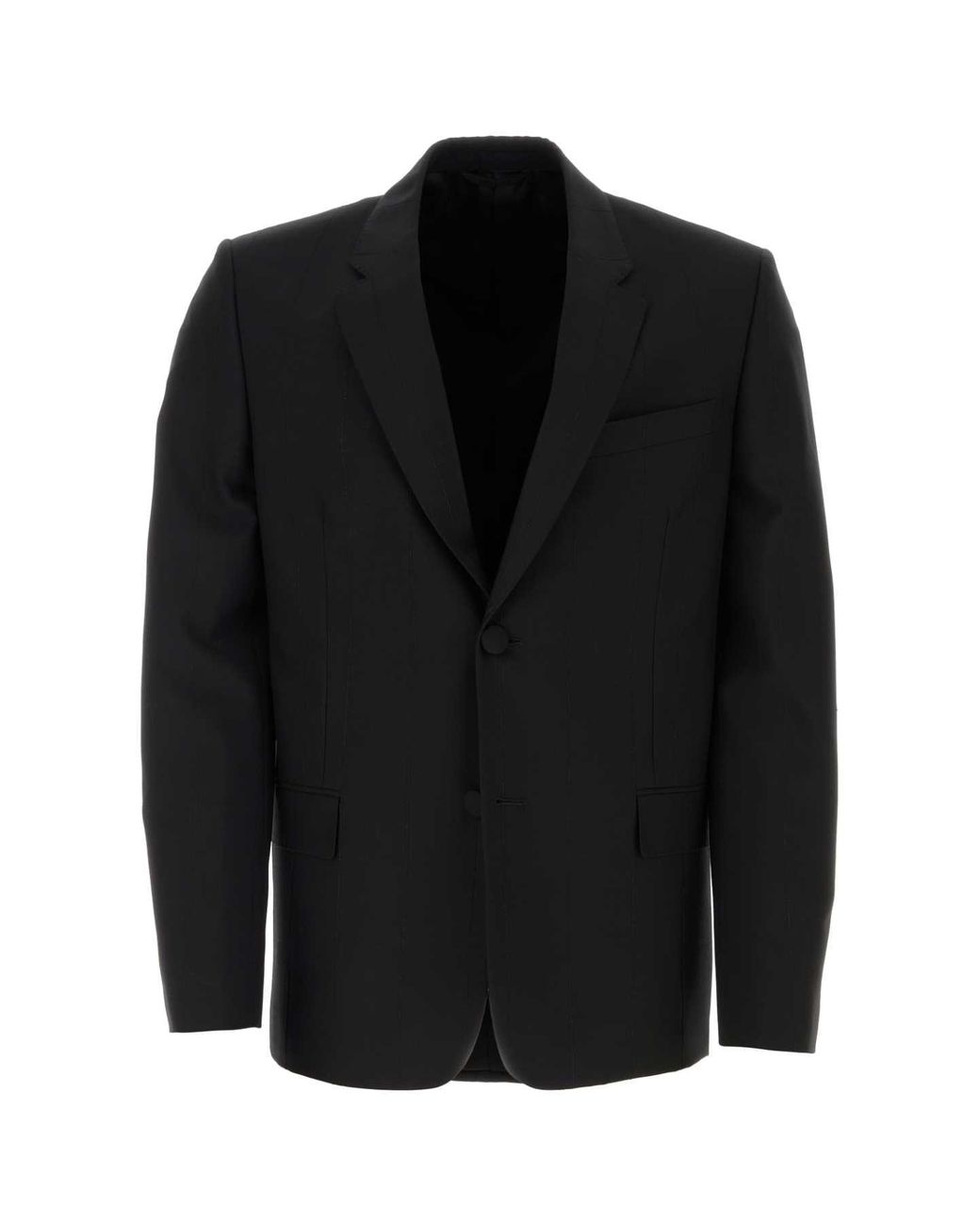 Givenchy Black Stretch Wool Blend Blazer for men