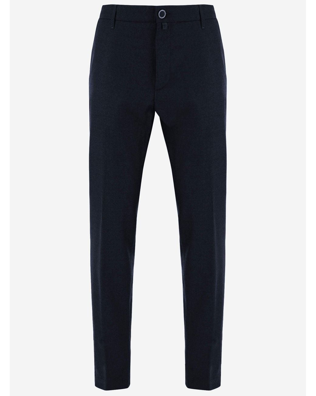 Jacob Cohen Blue Stretch Wool Pants