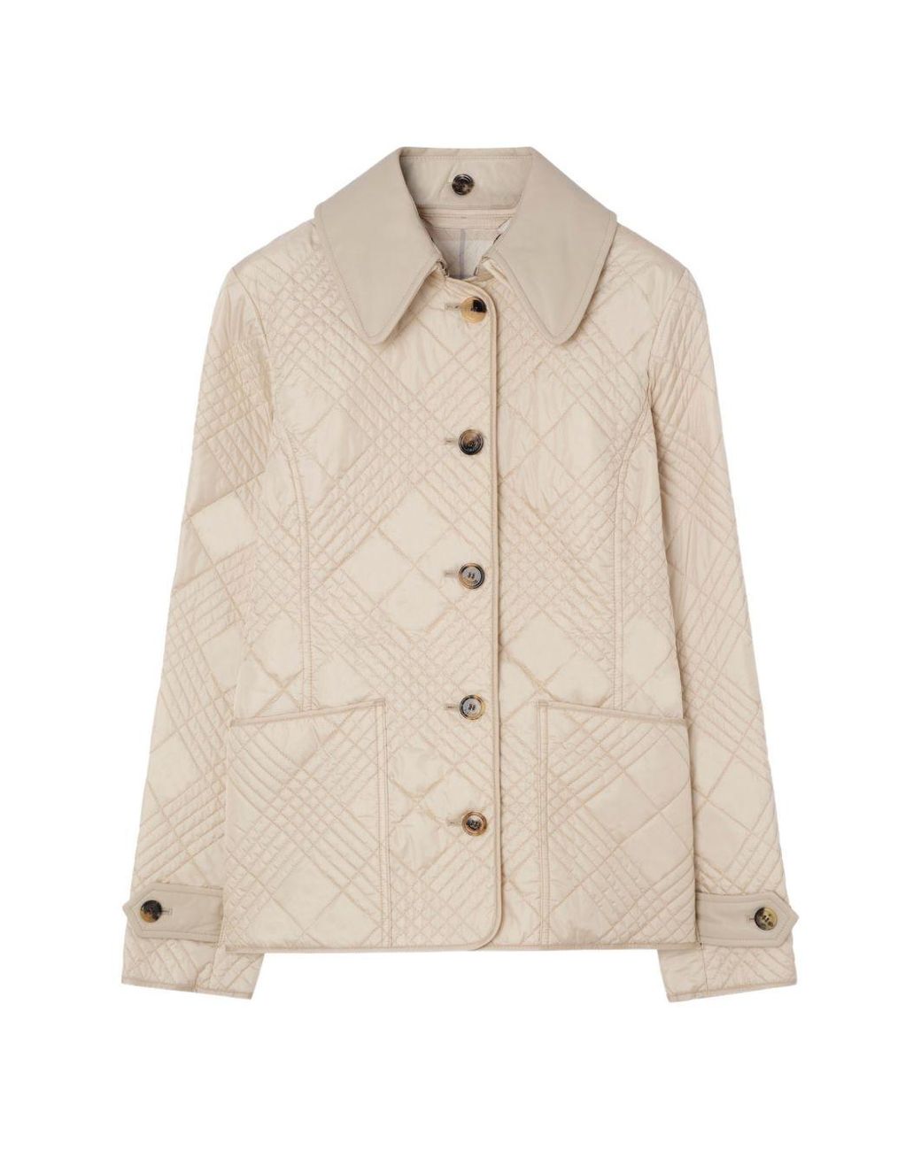 Burberry Natural Quilted Nylon Fernleigh Jacket