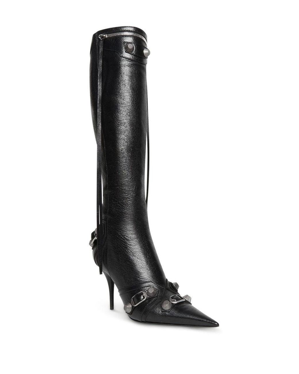 Balenciaga Black Le Cagole Leather Boots