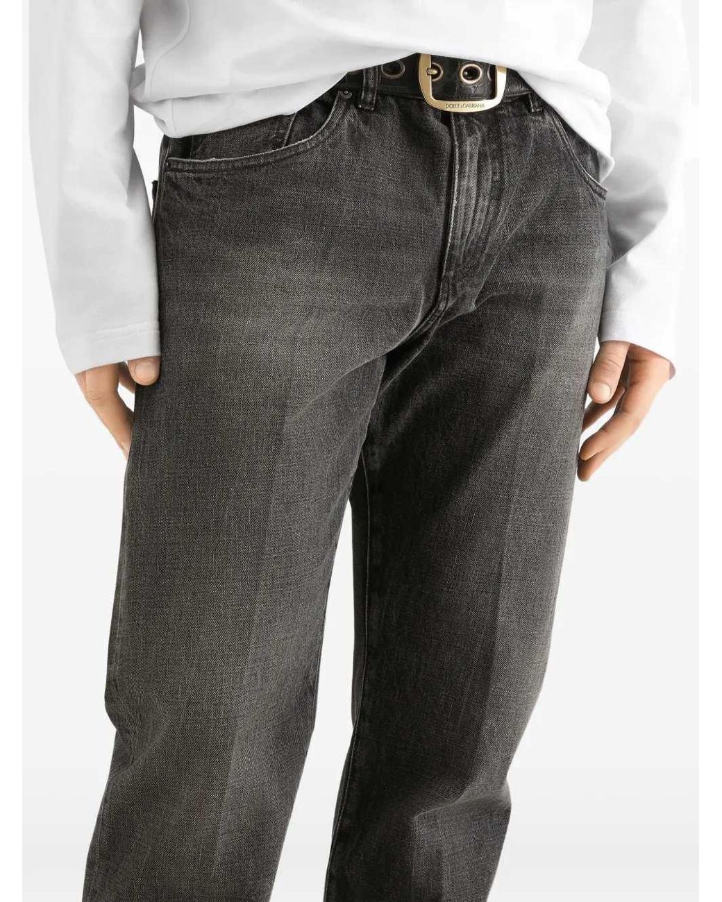 Dolce & Gabbana Gray Dolce & Gabbana Denim Pants for men