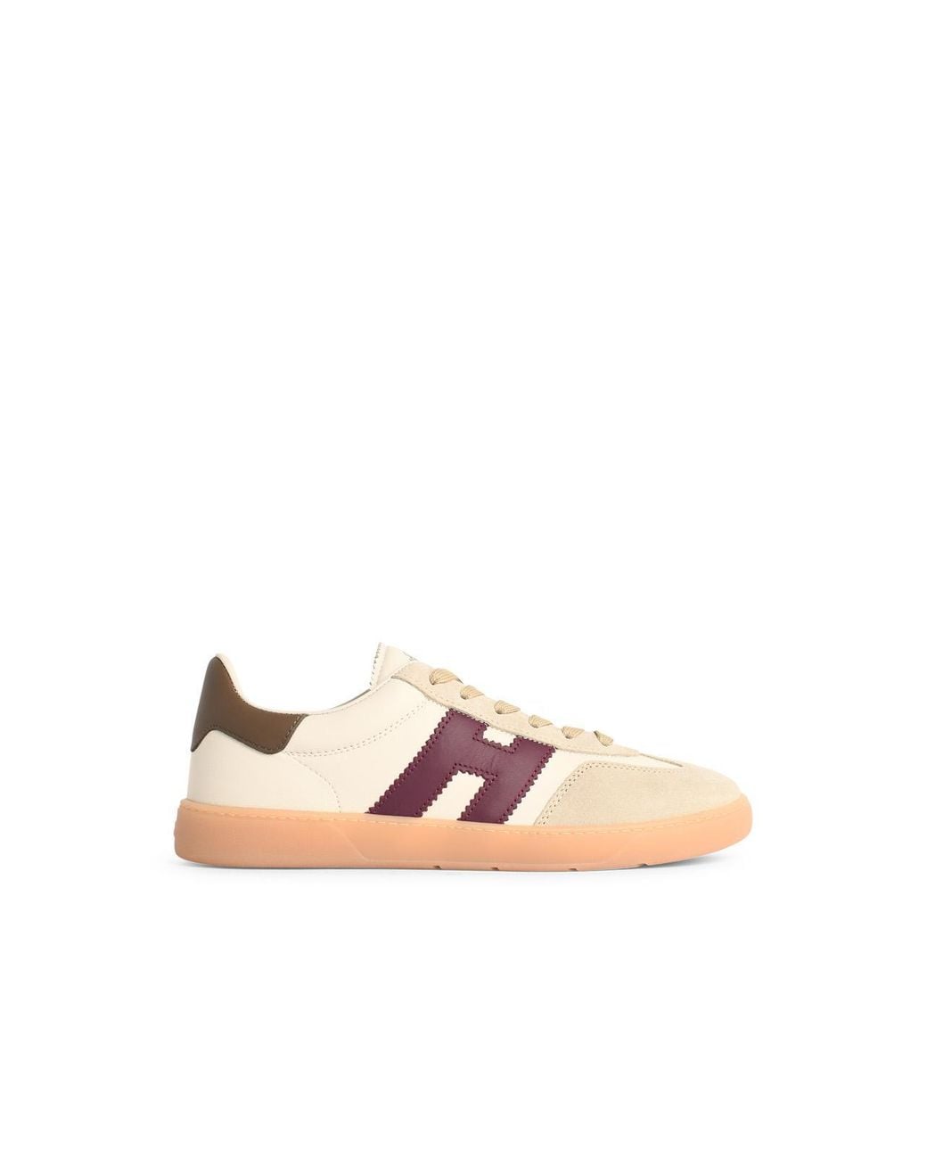Hogan "Cool" weiße Lear-Sneaker in Pink für Herren