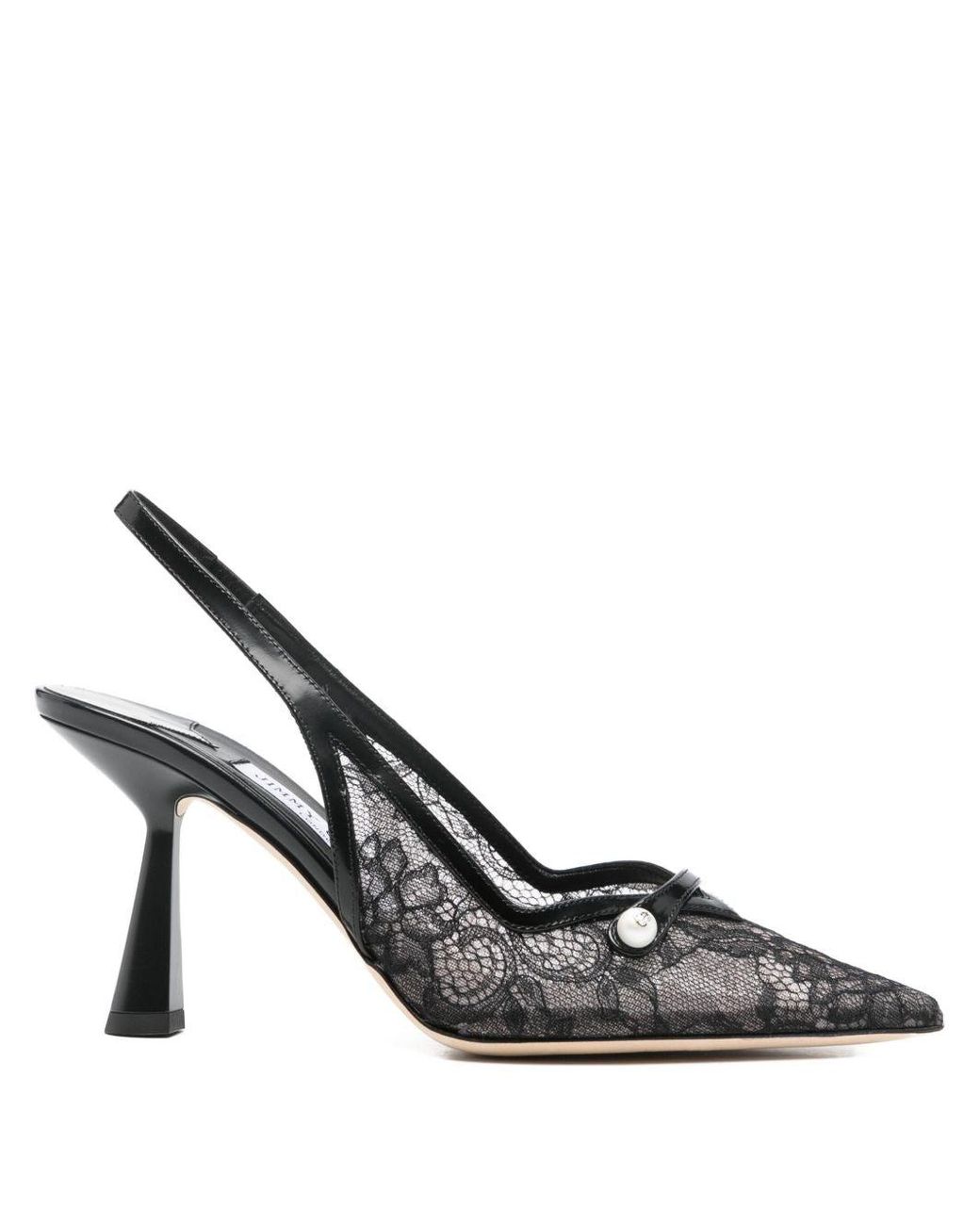 Jimmy Choo White Amita Patent Leather Pumps