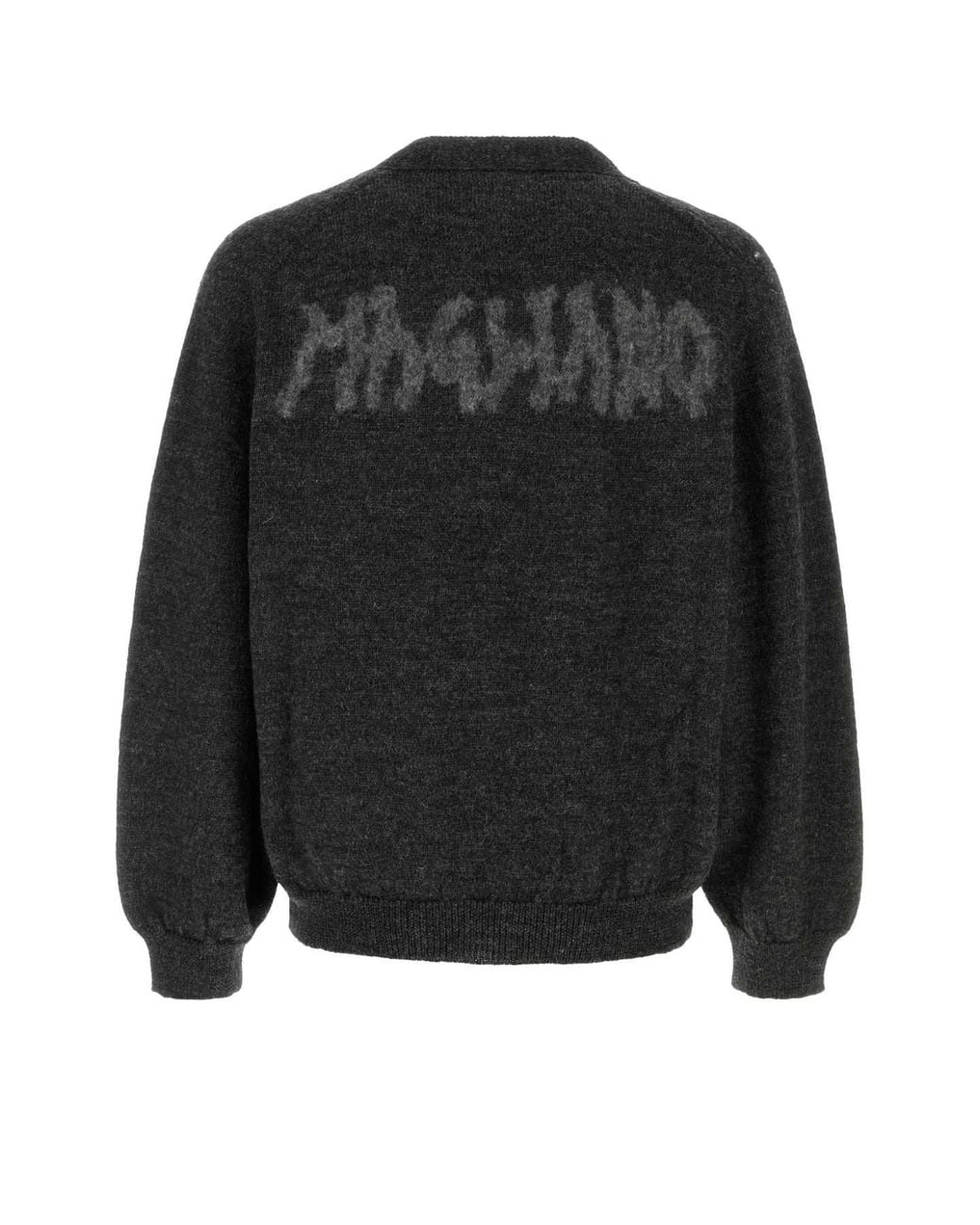 Magliano Black Slate Wool Cardigan Md81_19 Antracite Exterior: Maglieria for men