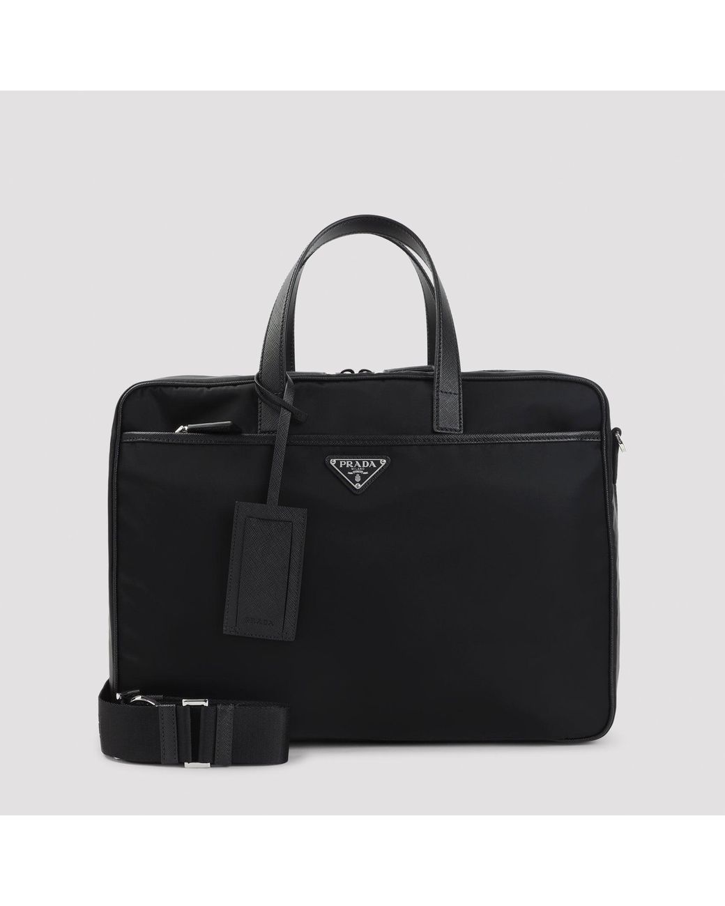 Prada Re Nylon Briefcase in het Black