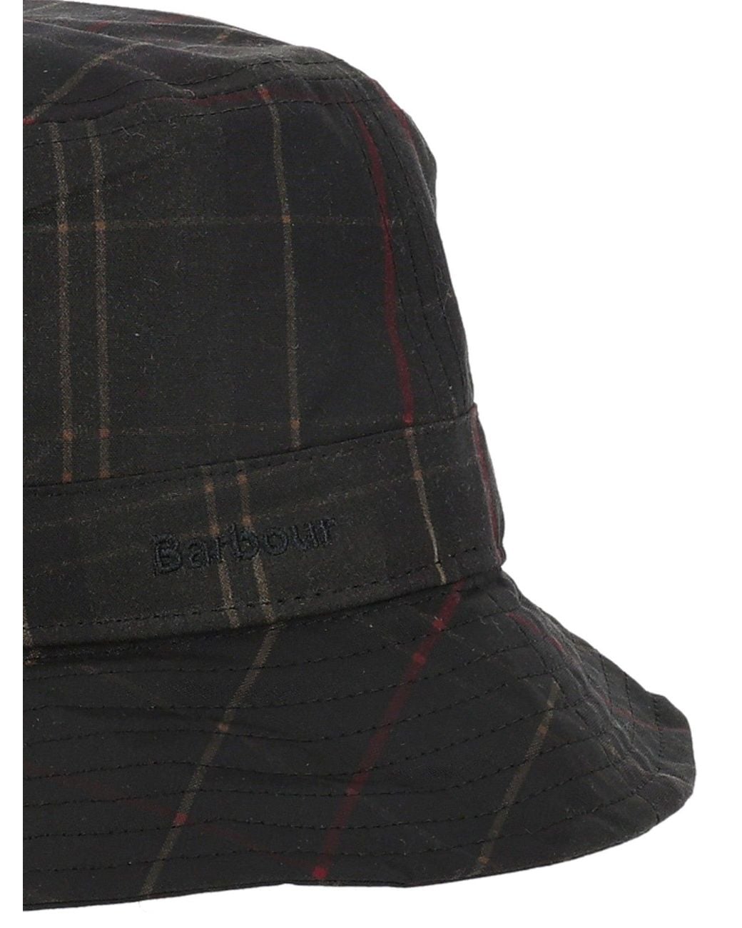 Barbour Black Haydon Tartan Bucket Hat