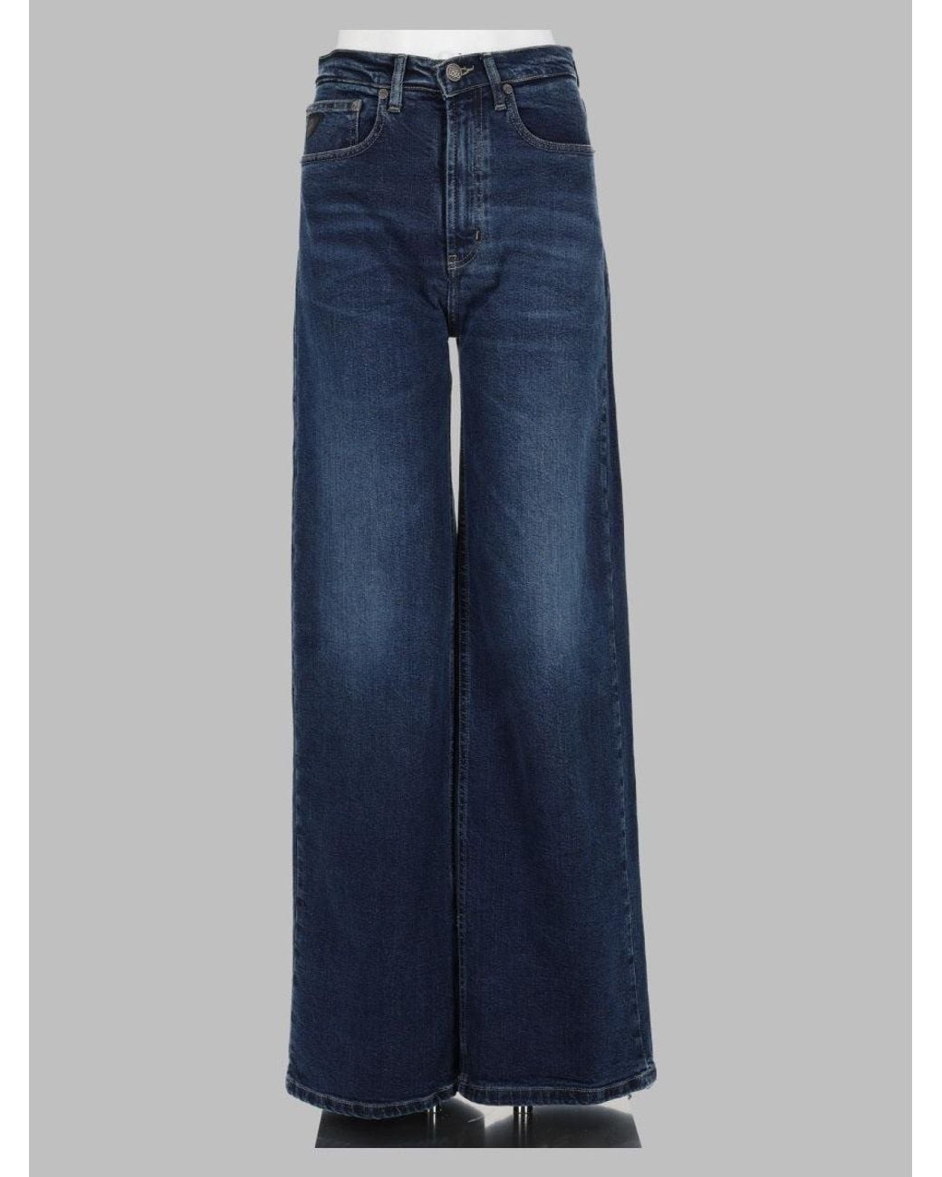 Lois Blue High-Rise Wide-Leg Jeans