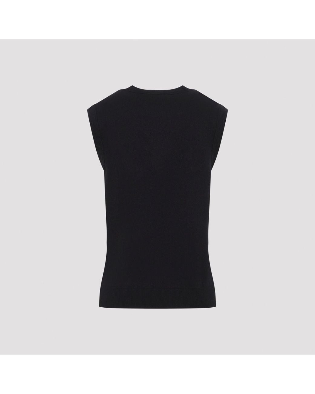 Aurel Half Placket Vest Studio Nicholson de color Black