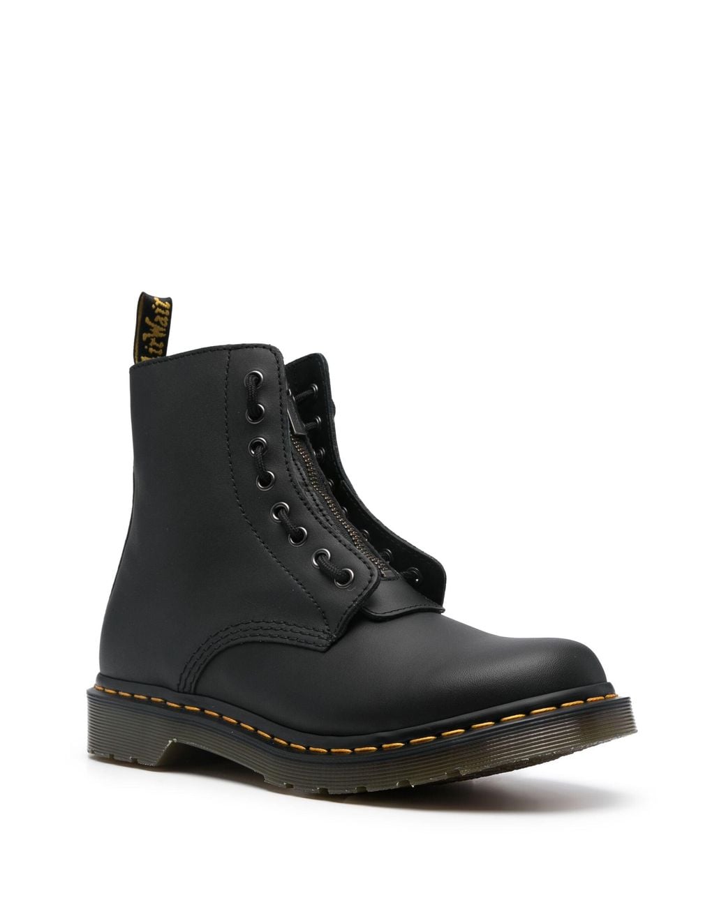 Dr. Martens Black Nappa Shoes for men