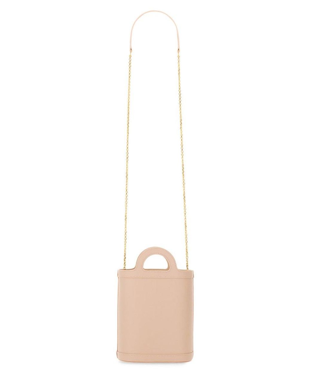 Marni White Tropicalia Nano Bag Calf Leather Shoulder