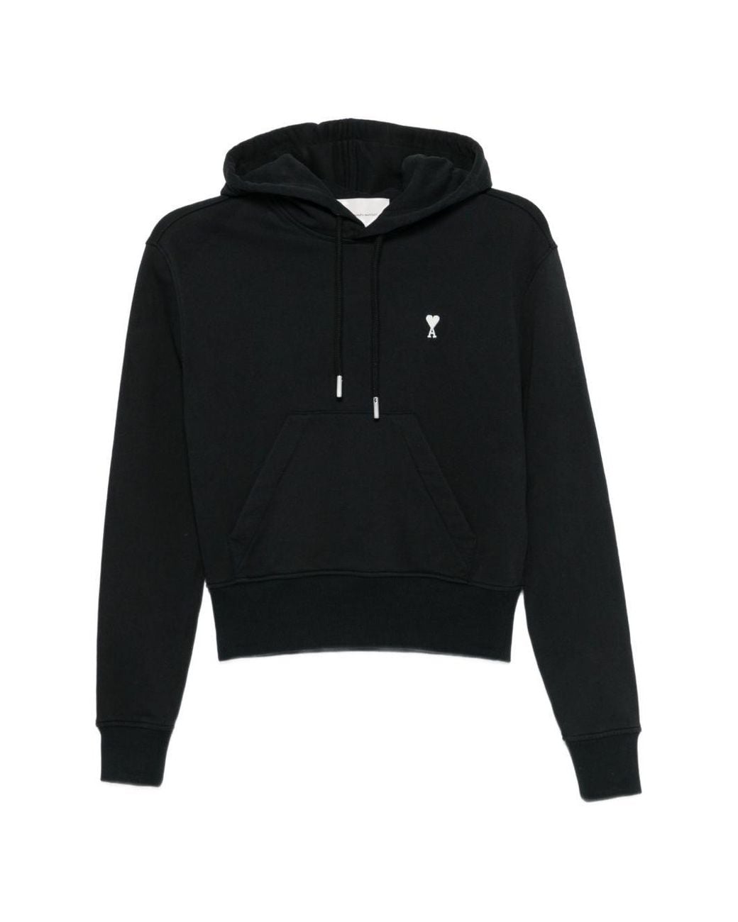 AMI Black Ami De Coeur Cotton Hoodie