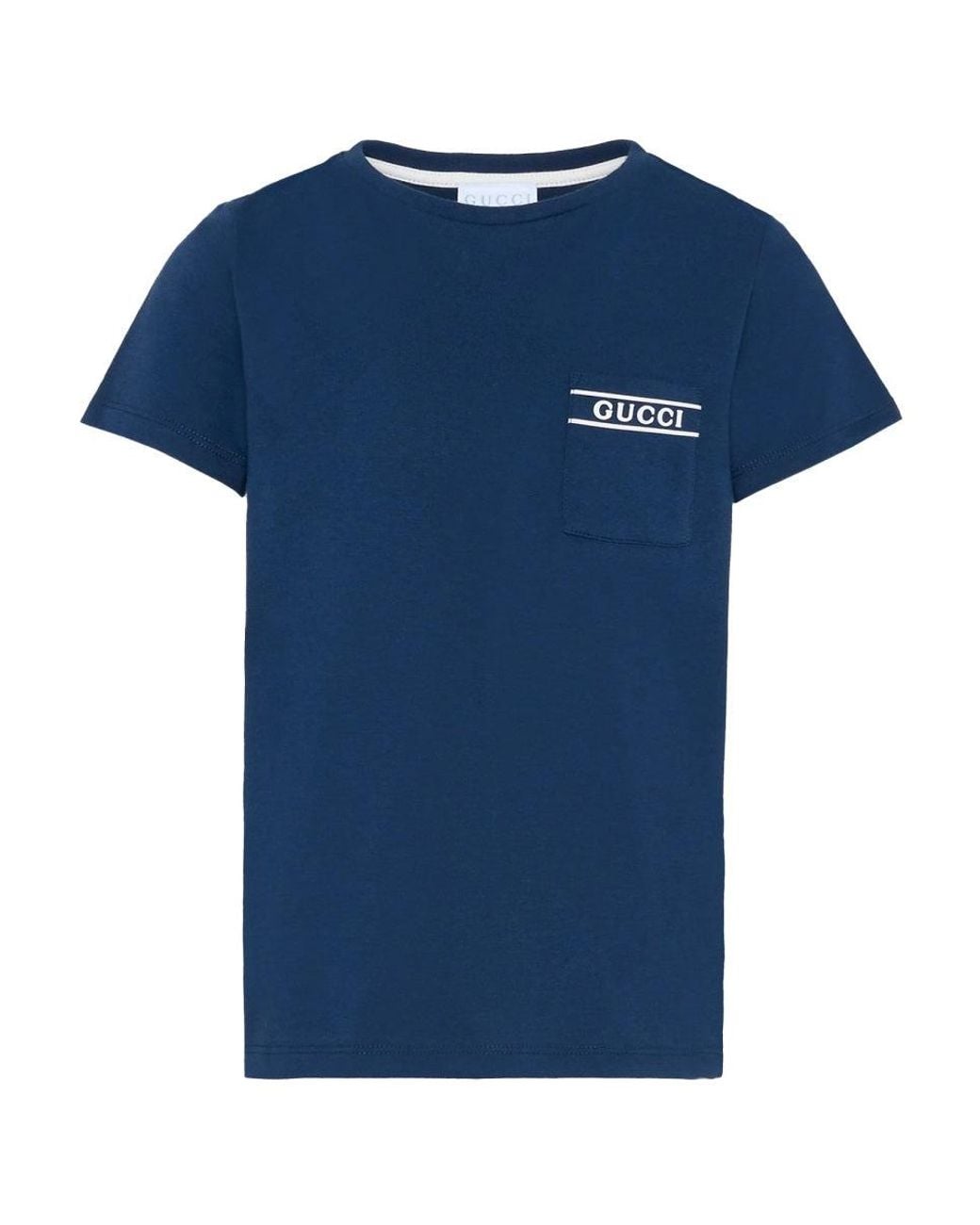 Gucci Blue T-Shirt With Logo