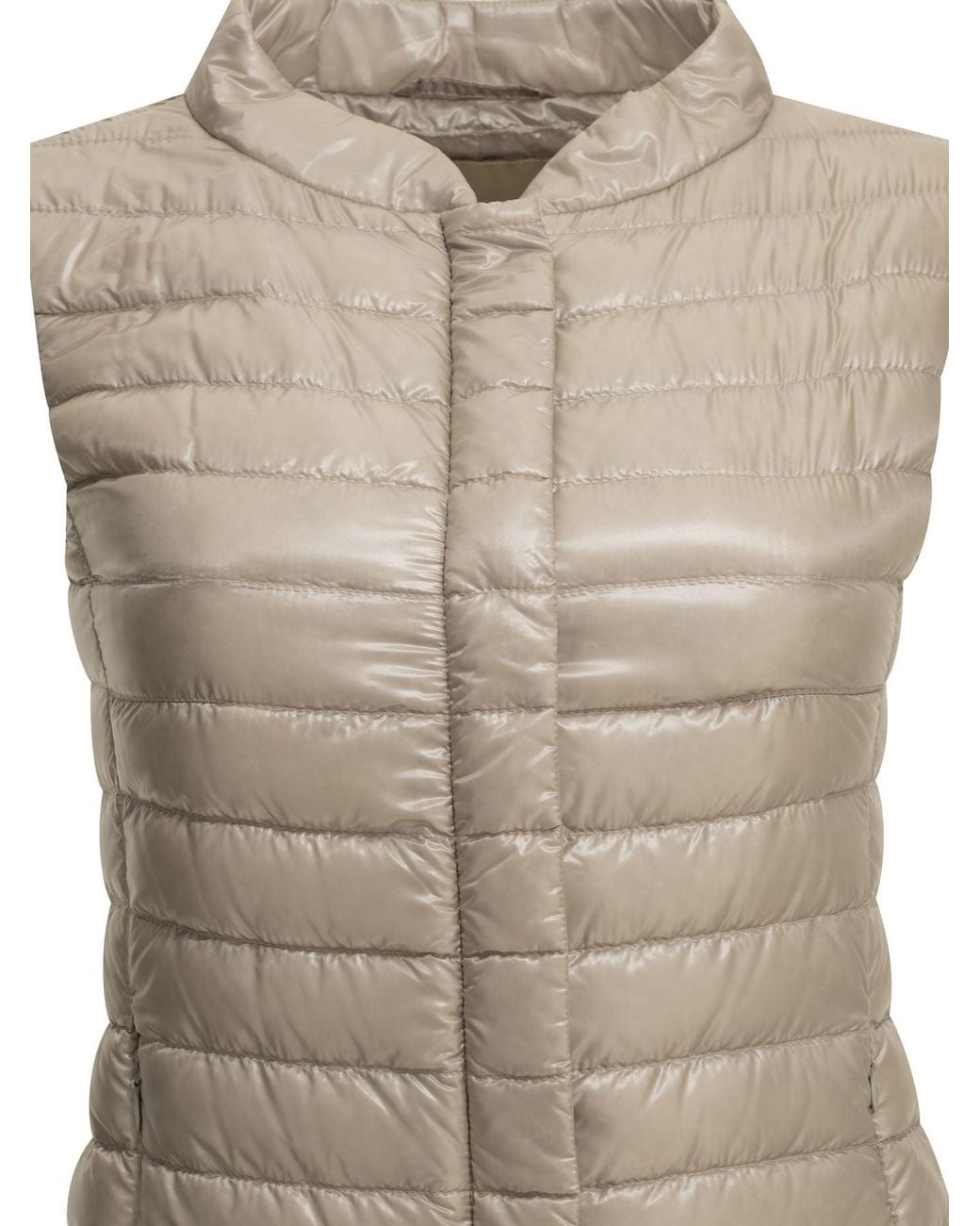 Herno Natural Ultra-Light Nylon Sleeveless Jacket