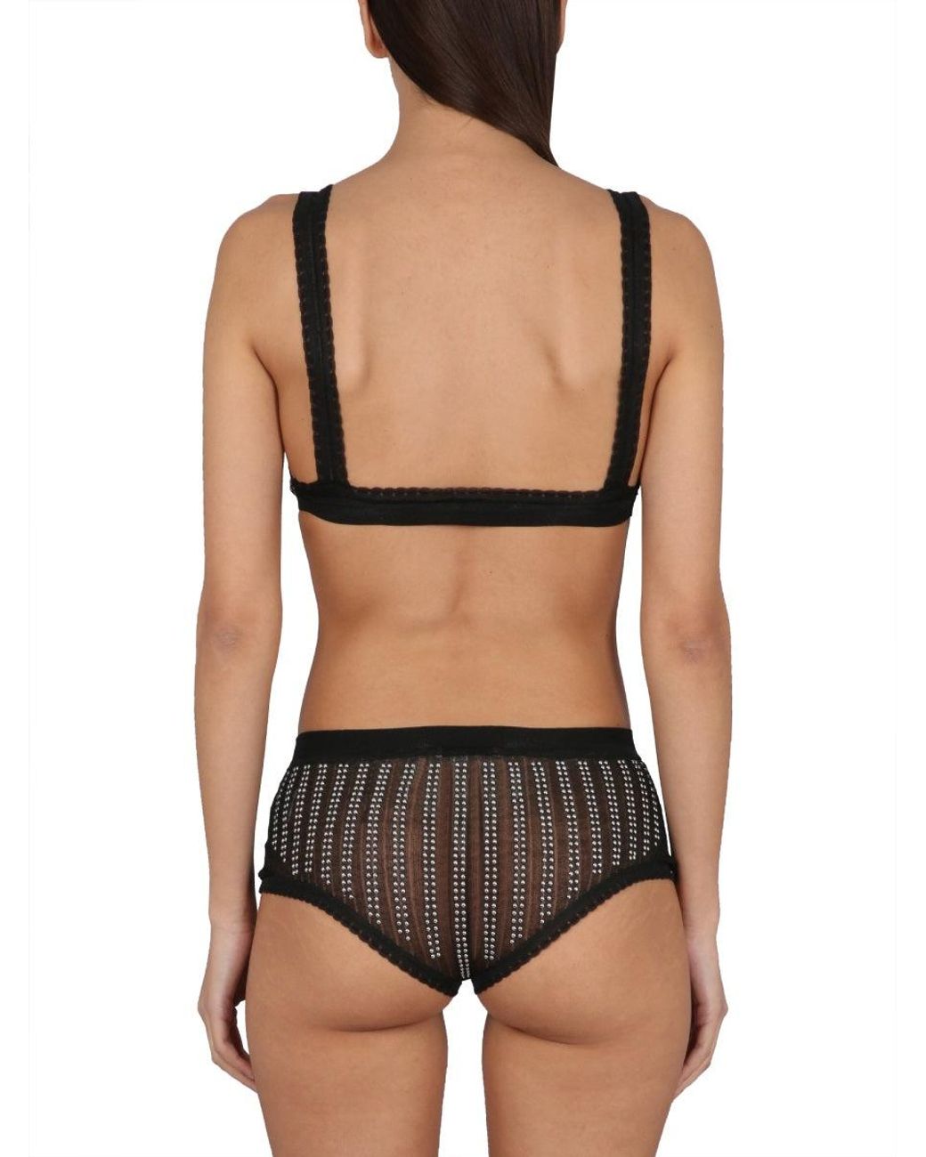 Rabanne Gray Panties With Studs