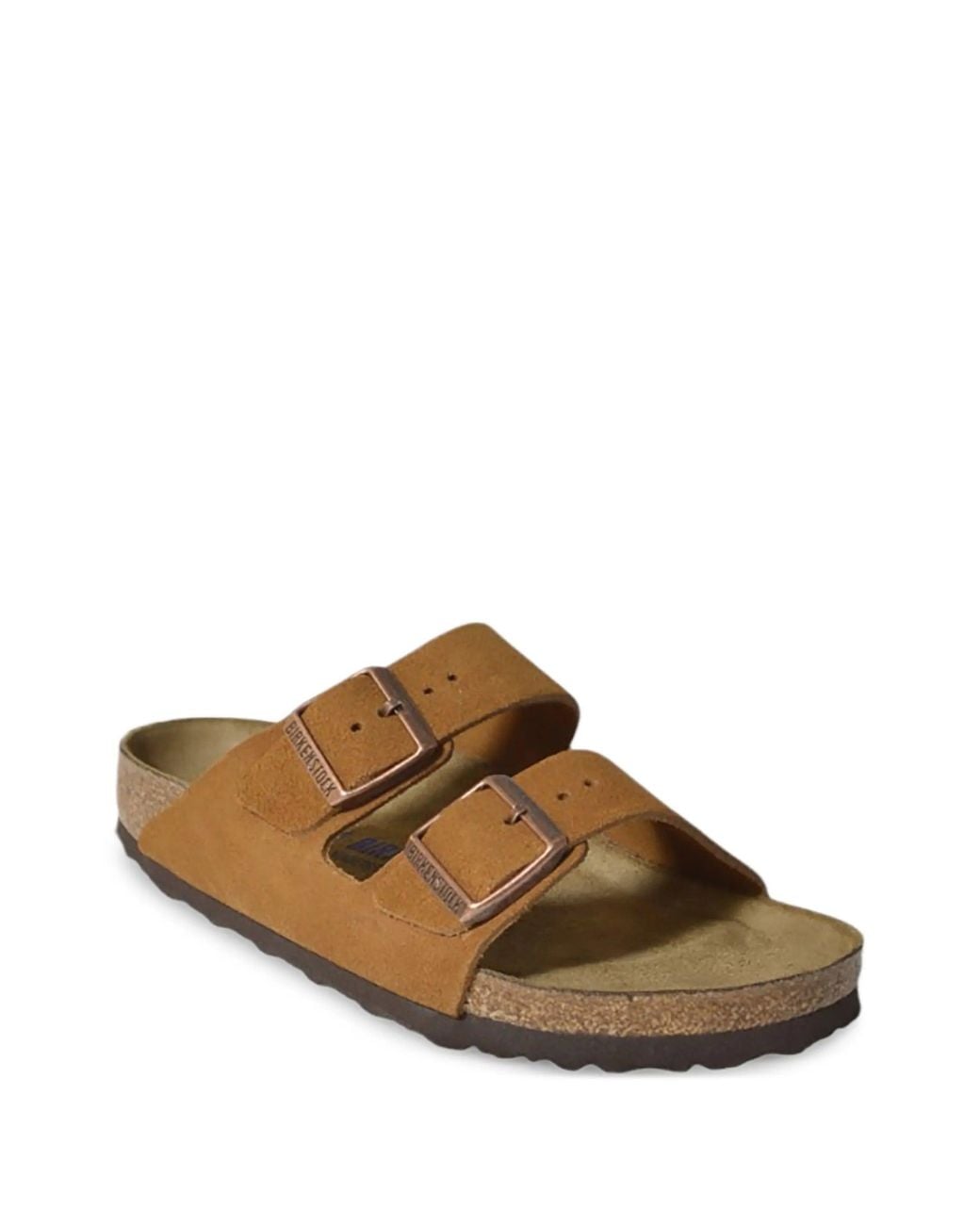Birkenstock Brown Arizona Sfb Mink, Suede Leather