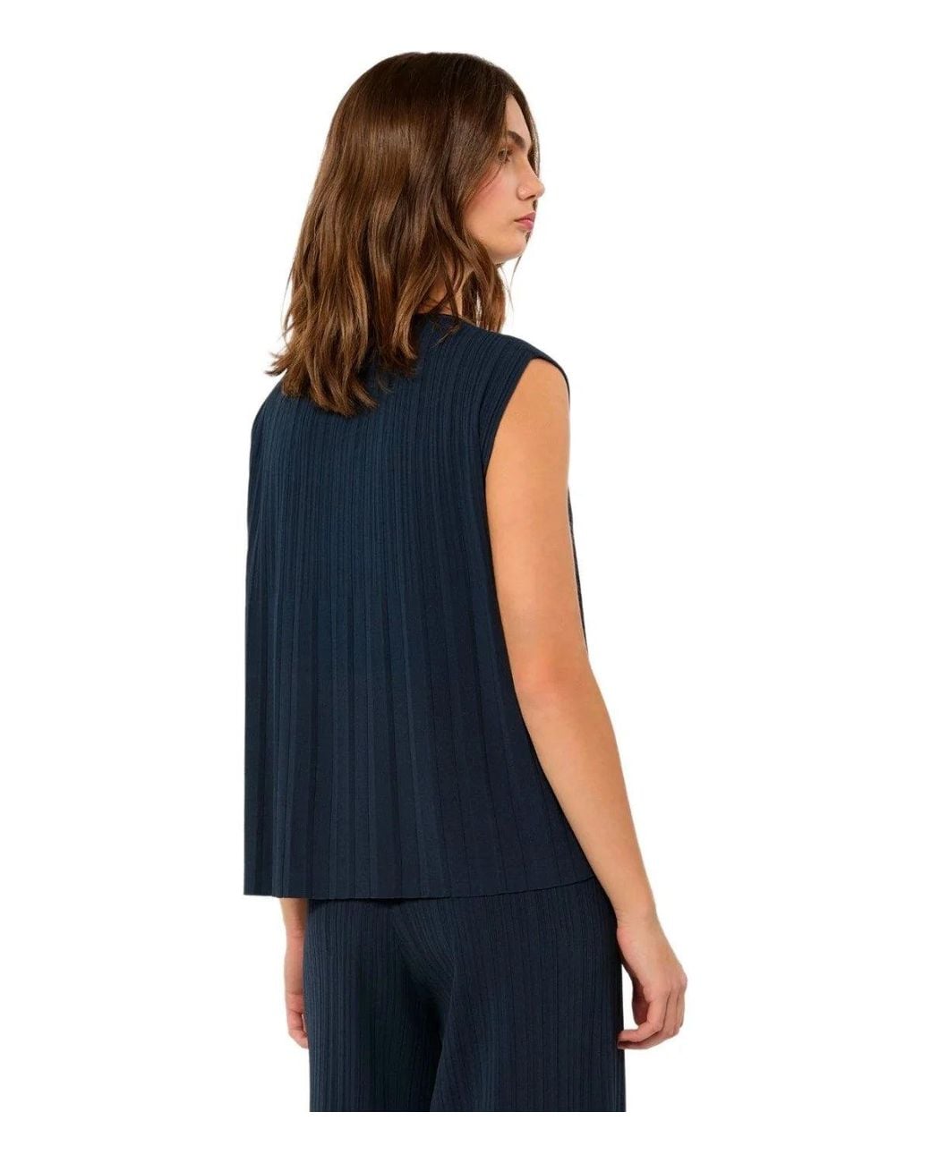 Weekend by Maxmara Blue Ere Top