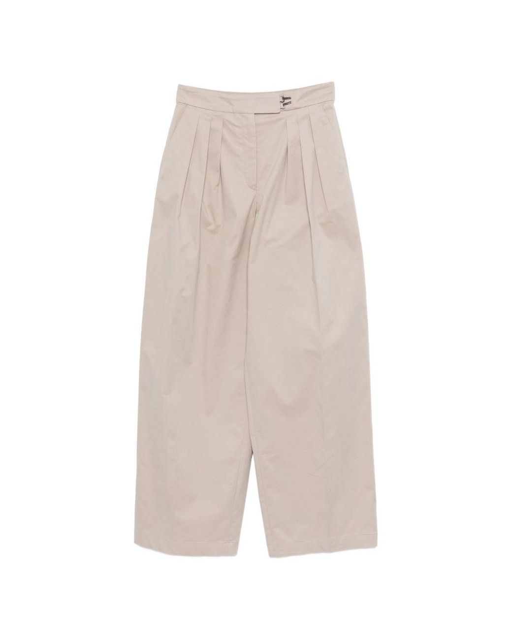 Emporio Armani White Cotton Trousers