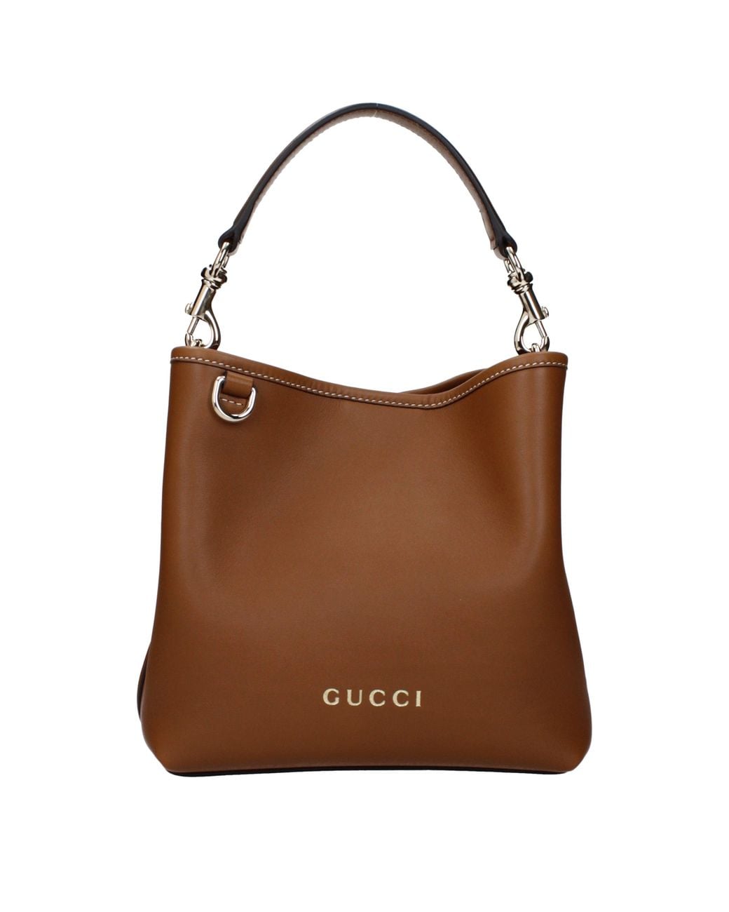 Gucci Brown Handbags Leather