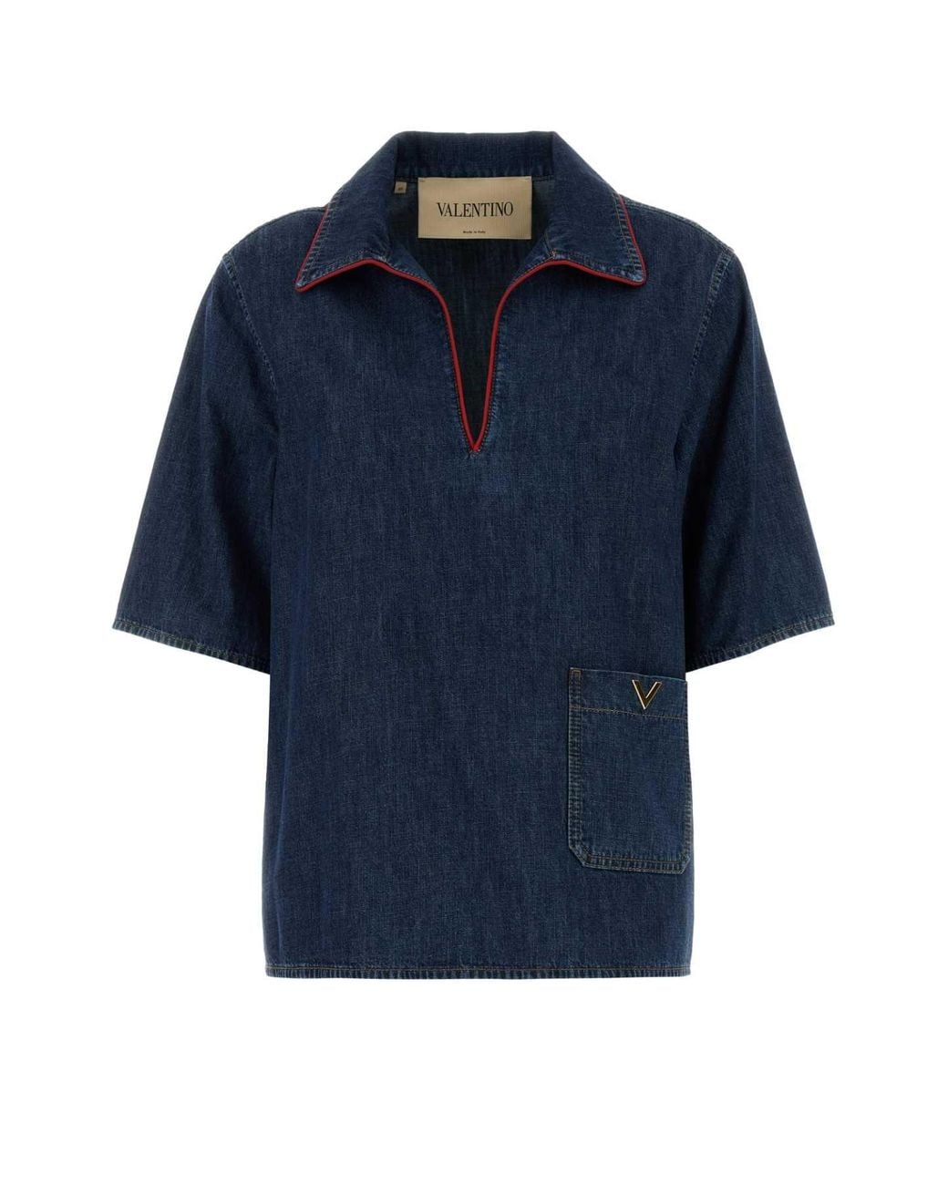 Valentino Garavani Blue Denim Blouse