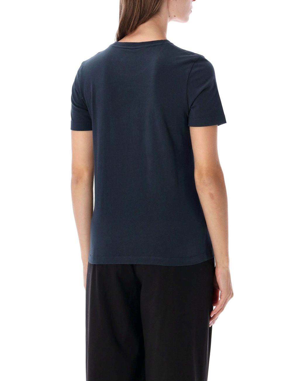 Maison Kitsuné Blue Fox Patch Crewneck T-Shirt