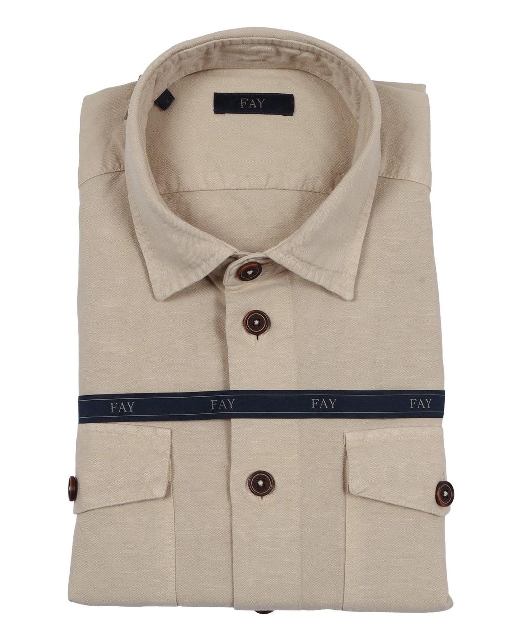 Fay Natural Camicia Giubbino Over Tasconata