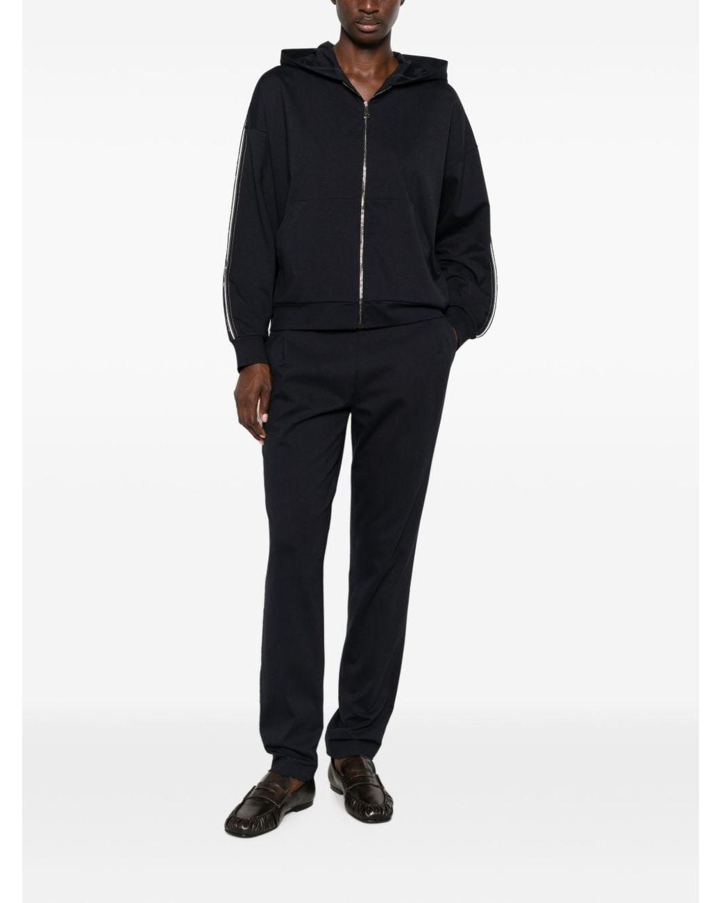 Fabiana Filippi Black Slim Fit Trousers