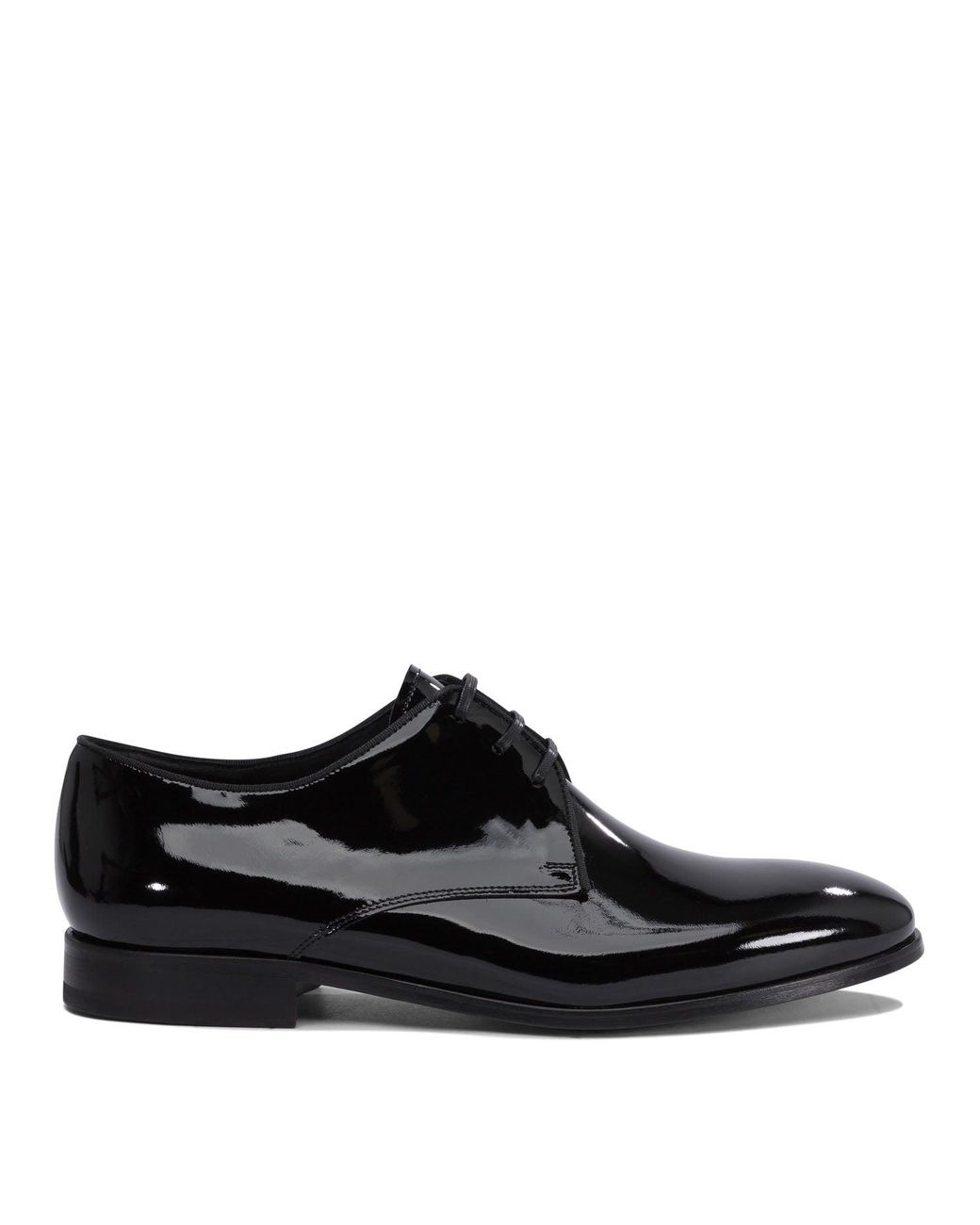 Fabi Black Patent Leather Oxford