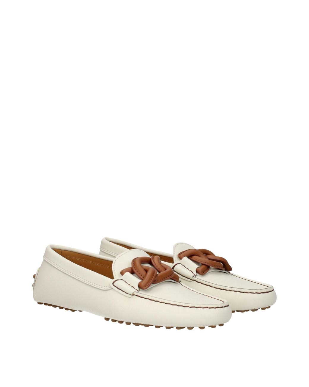 Tod's Natural Moccasins/Mousse Leather