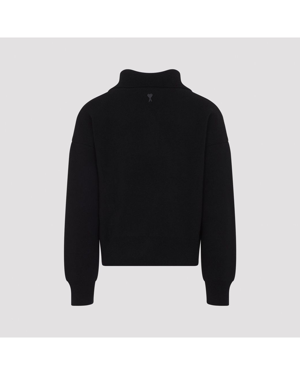 Pull Col Montant AMI en coloris Black