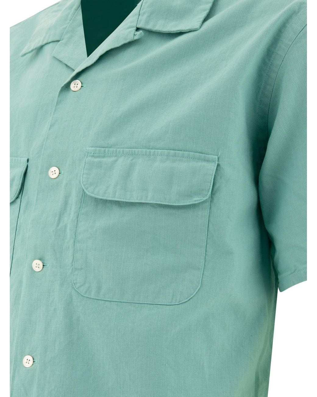 Beams Plus Green Shirt With Pockets Shirts for men