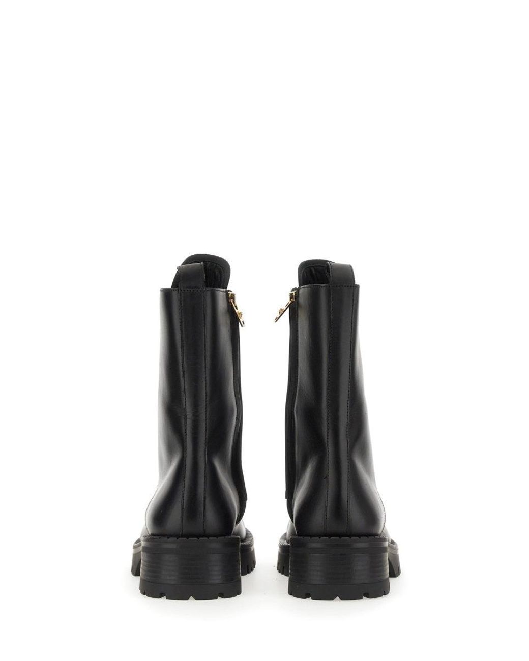 Versace Black Boot With Laces Alia