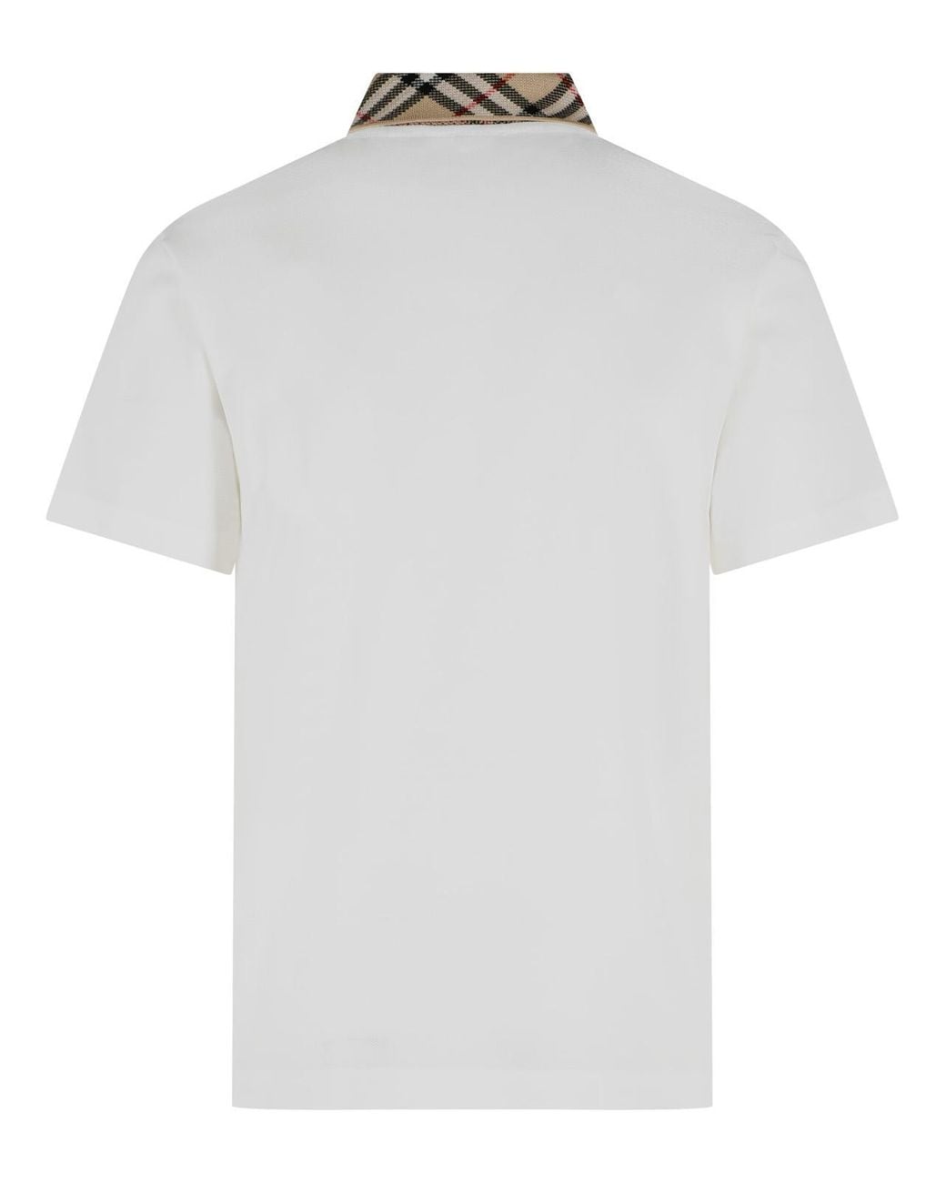 Polo de algodón blanco 'Evan' Burberry de color White
