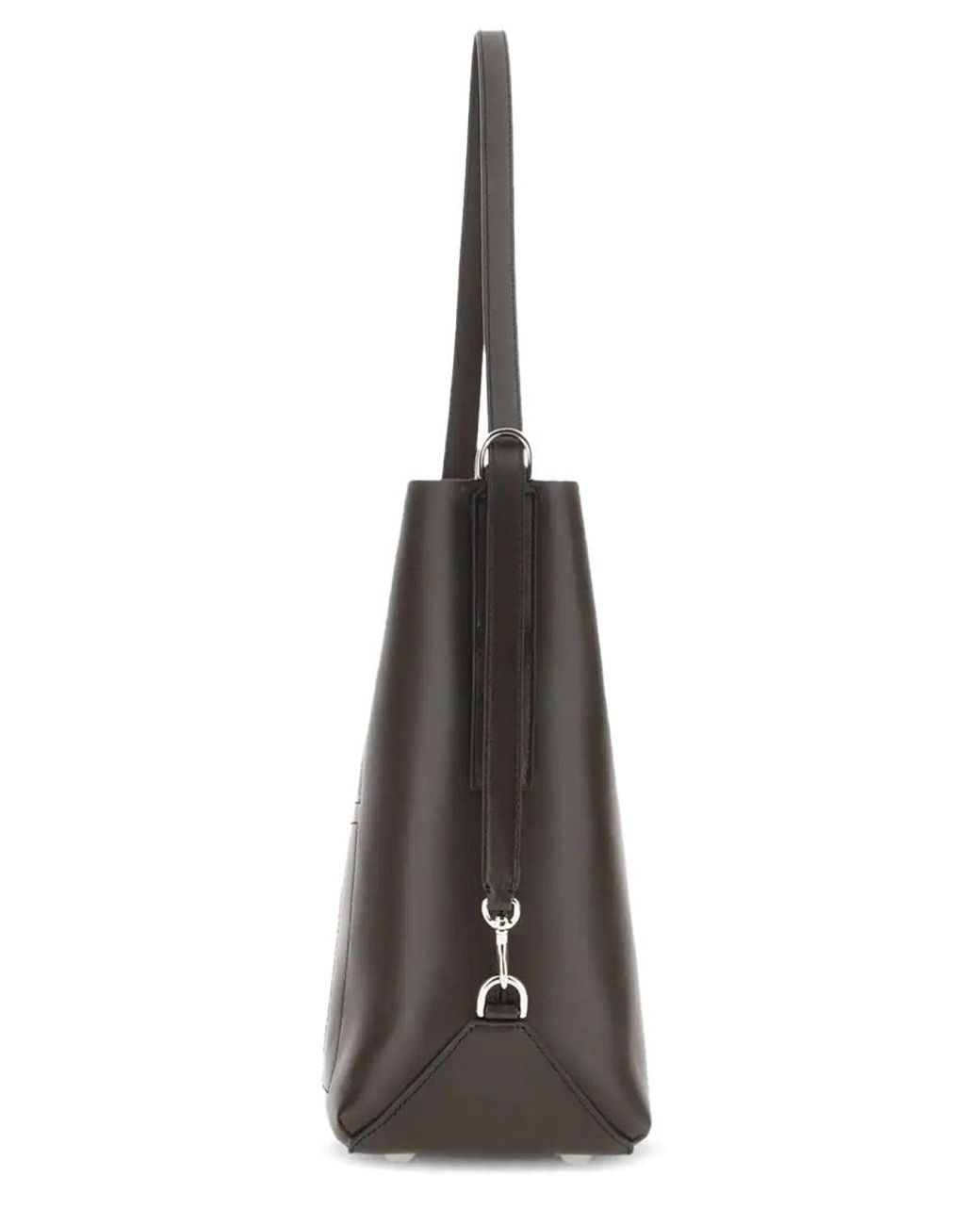 Hogan Black Medium Hobo Bag Hocket Calfskin Shoulder