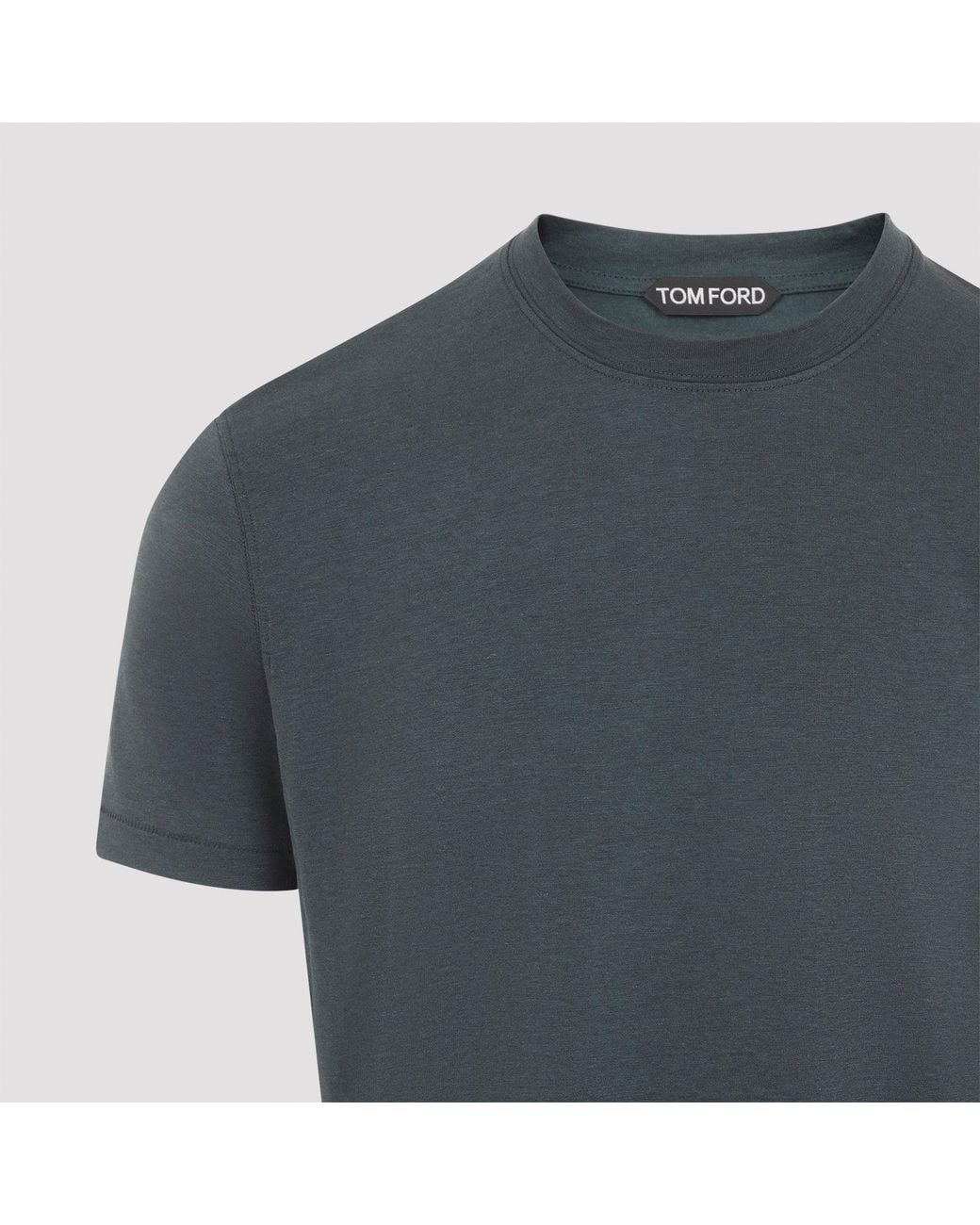 Tom Ford Blue Lyocell T Shirt