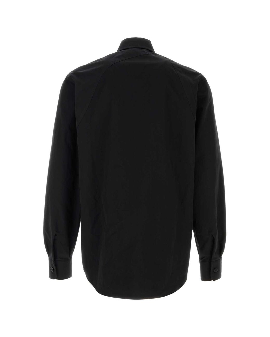 McQueen Black Cotton Shirt for men