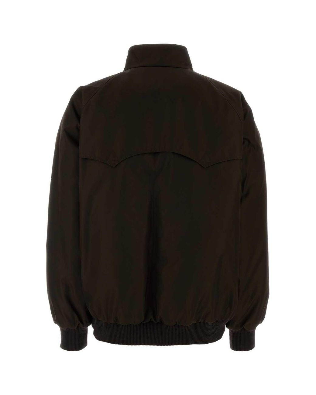 Prada Black Dark Mock Collar Jacket