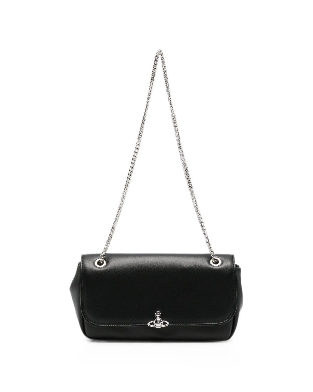 Vivienne Westwood Black Chain Crossbody Purse