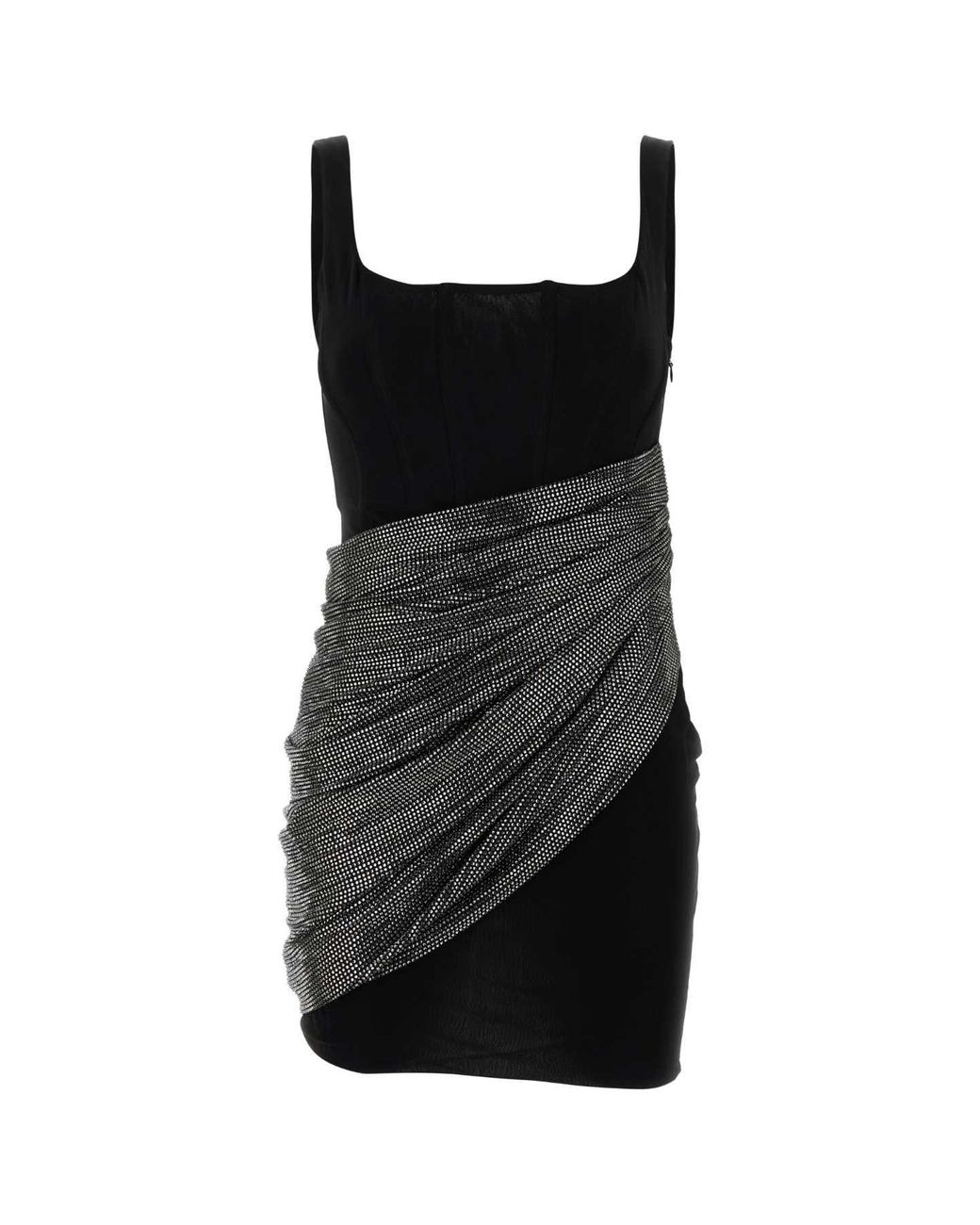 GIUSEPPE DI MORABITO Black Viscose Mini Dress