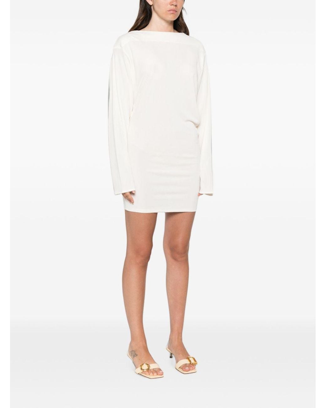 Jacquemus White Mistral Short Dress