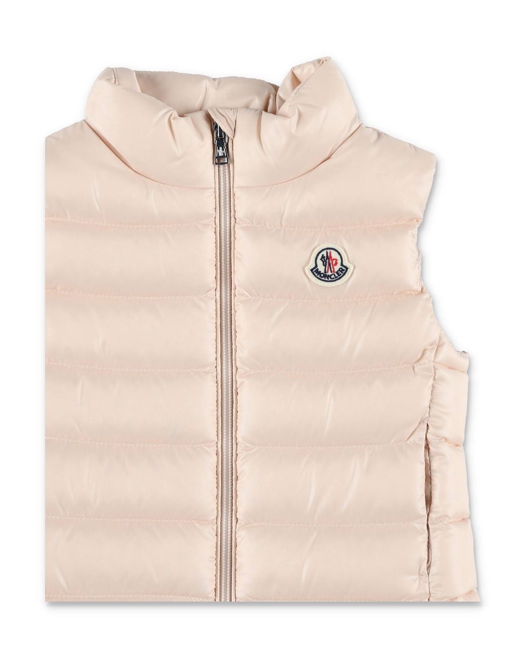 Moncler Natural Girls' Quilted Nylon Outerwear Jacket For Fall & Winter
