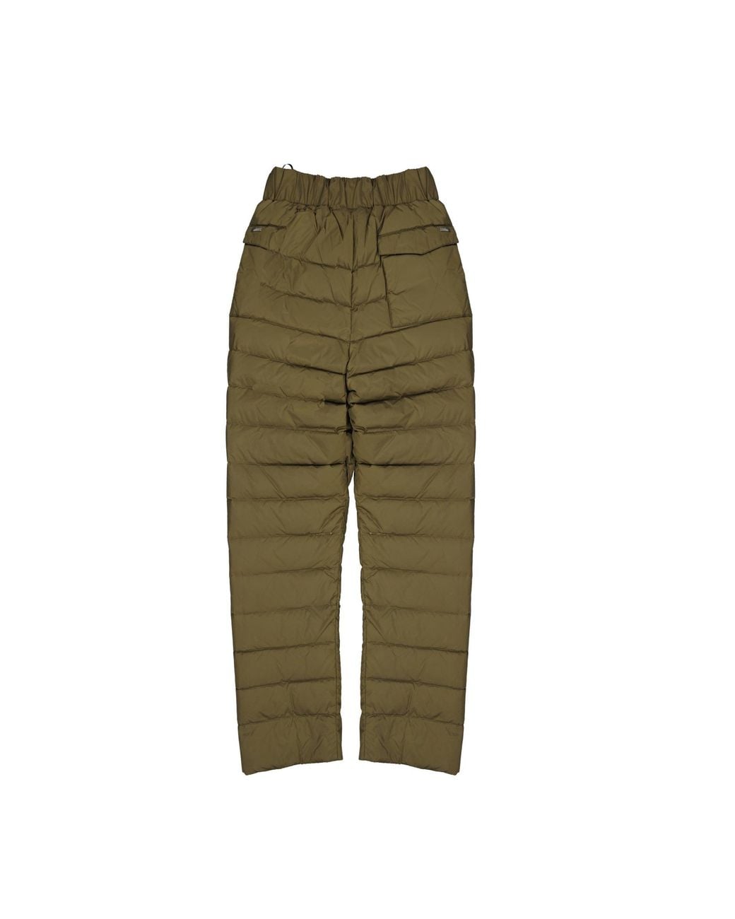 Herno Green Straight Trousers for men