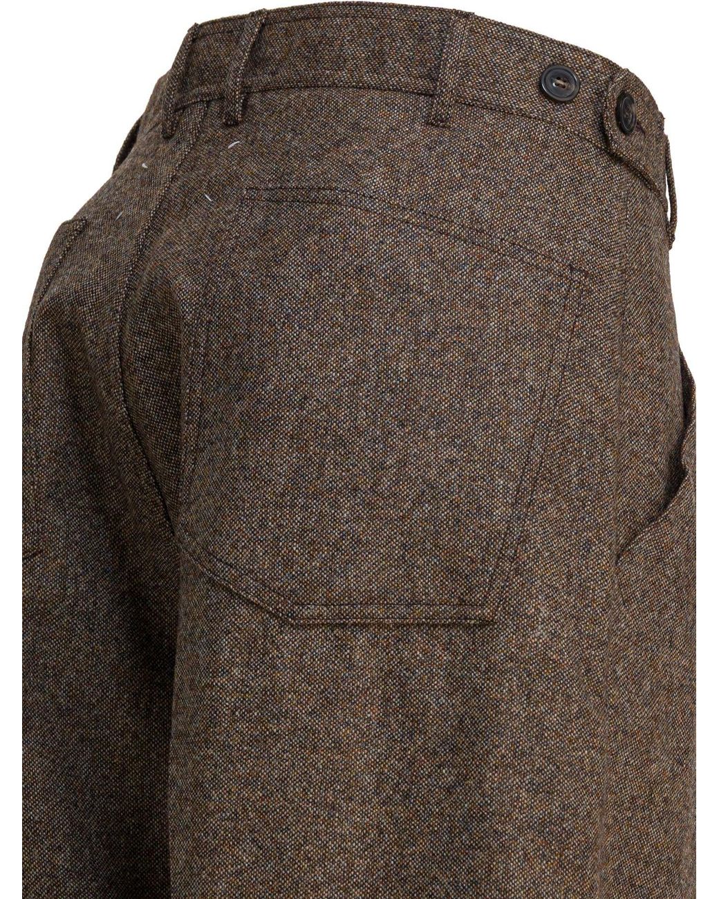 Maison Margiela Gray Wool Pants for men