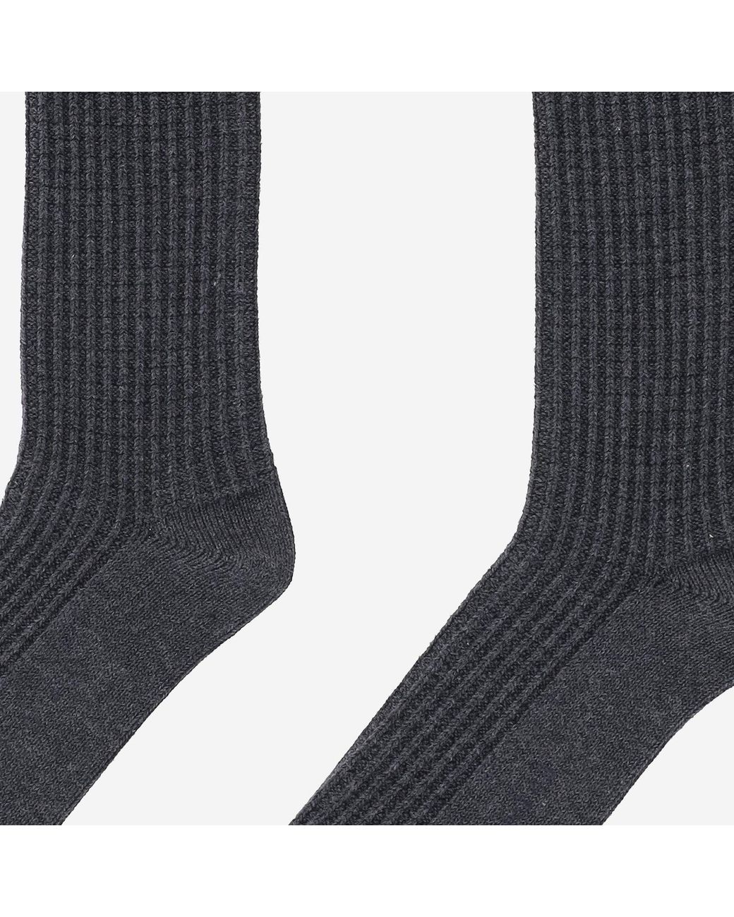 ANT45 Blue Ribbed Cotton Socks With Logo
