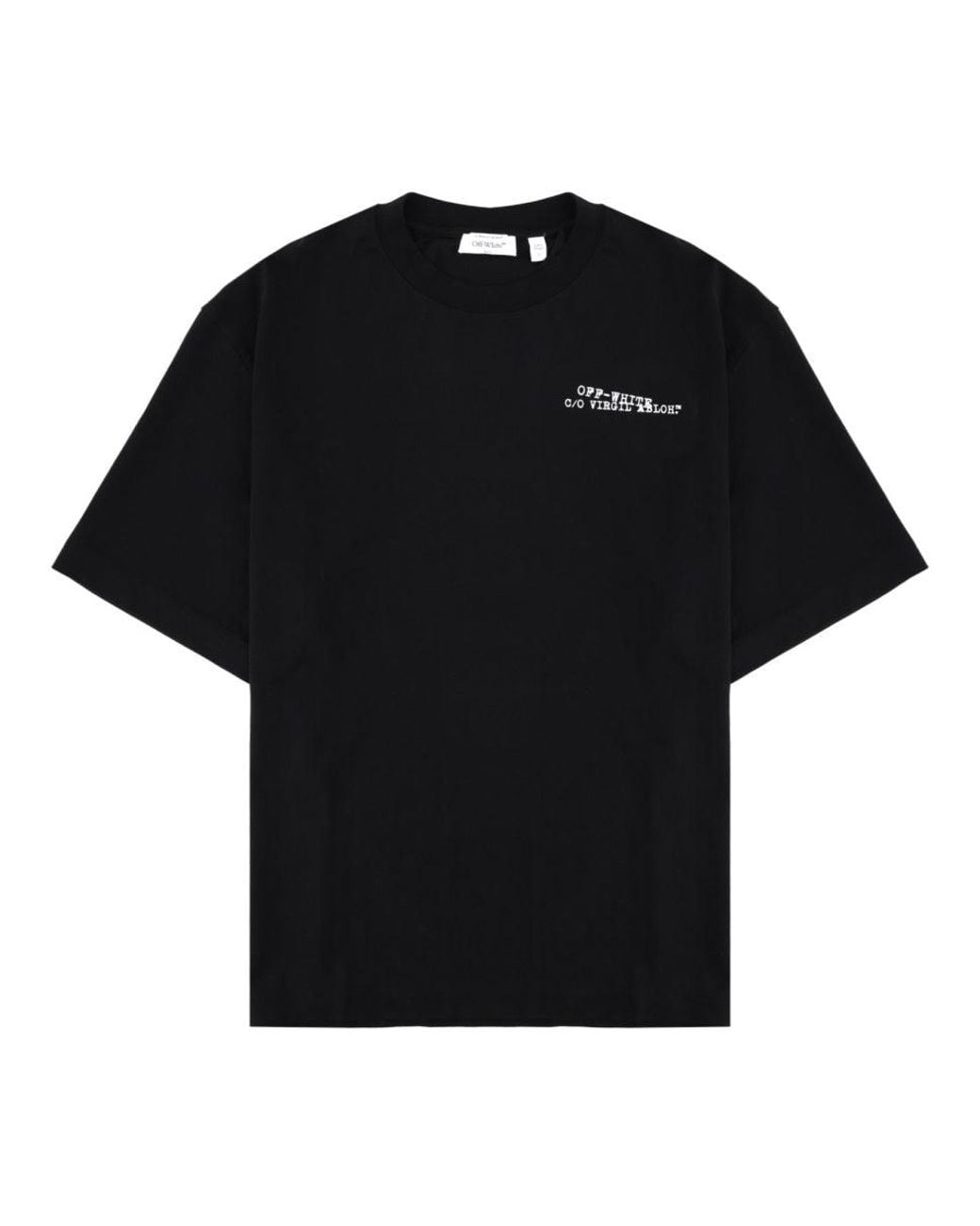 Off-White c/o Virgil Abloh Black T Shirt Con Logo